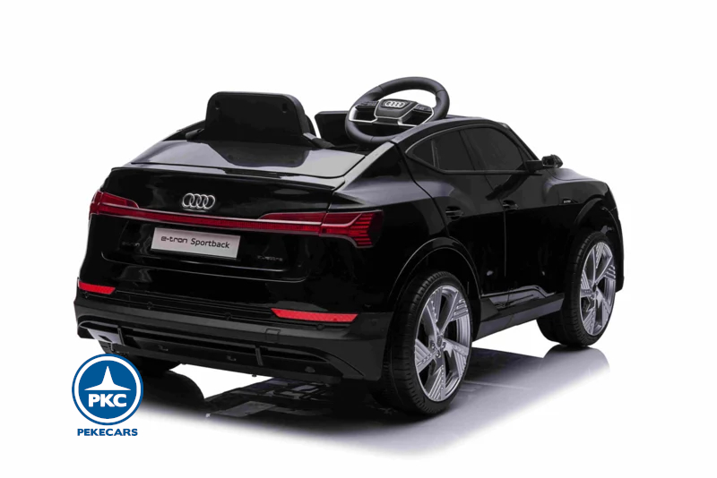 Audi E-TRON Quattro Sportback MP4 12V 2.4G Negro Metalizado para niños