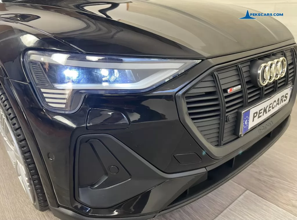 coches teledirigidos audi e tron quattro mp4 negro luces frontales
