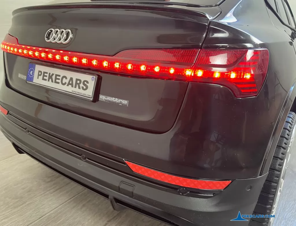 coches teledirigidos audi e tron quattro mp4 negro luces traseras