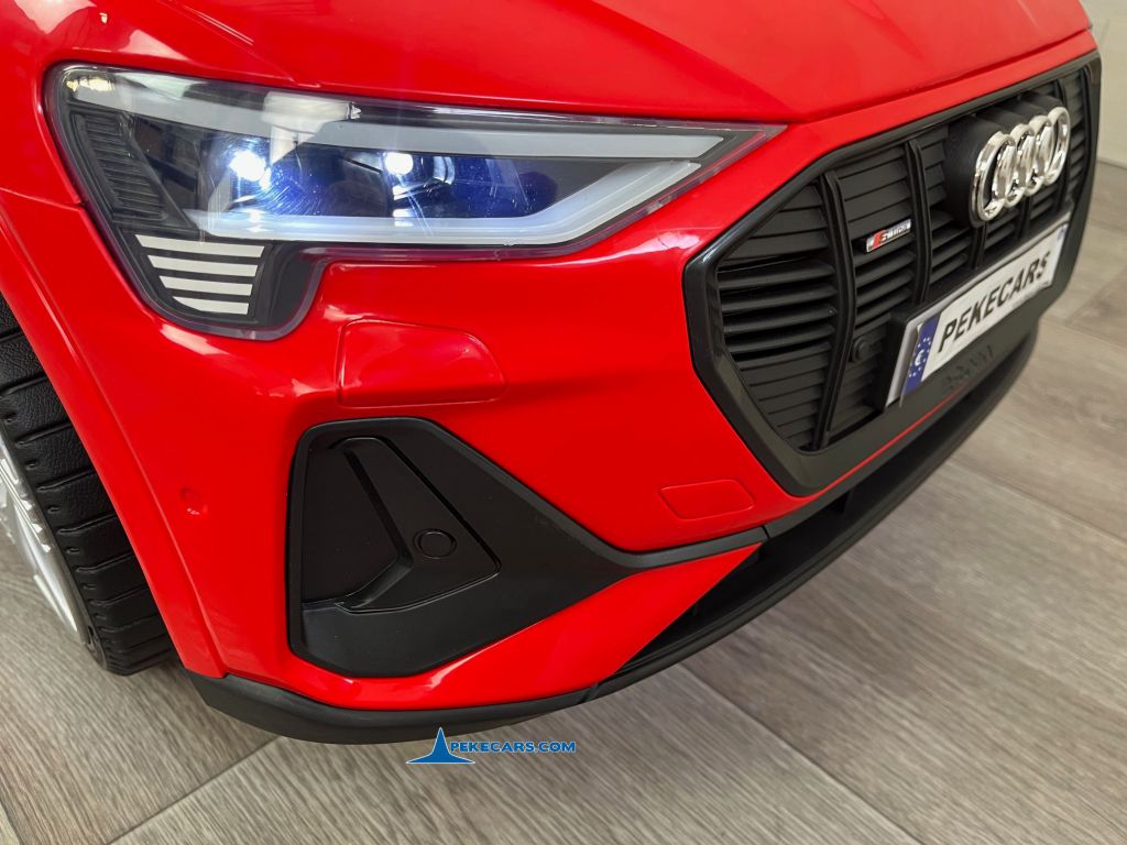 Audi E-TRON Quattro Sportback 12V 2.4G Rojo faro delantero