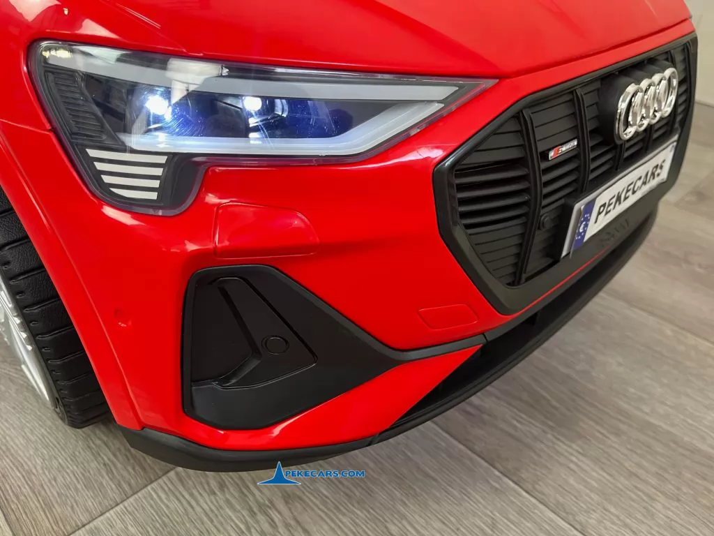 Audi E-TRON Quattro Sportback 12V 2.4G Rojo faro delantero
