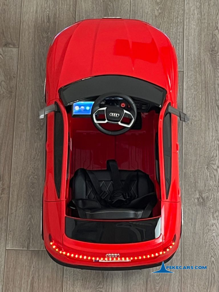 Audi E-TRON Quattro Sportback 12V 2.4G Rojo desde arriba