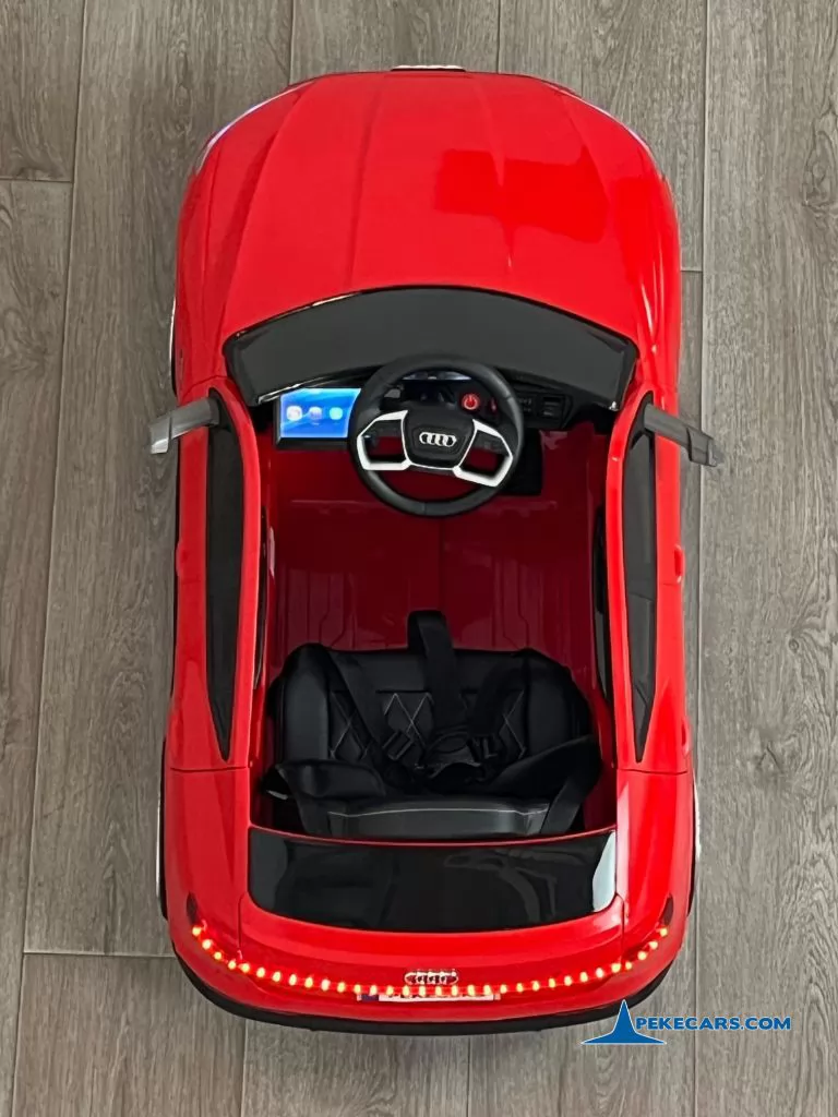 Audi E-TRON Quattro Sportback 12V 2.4G Rojo desde arriba