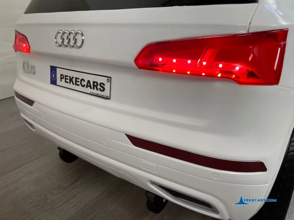coches teledirigidos audi q5 12v blanco luces traseras