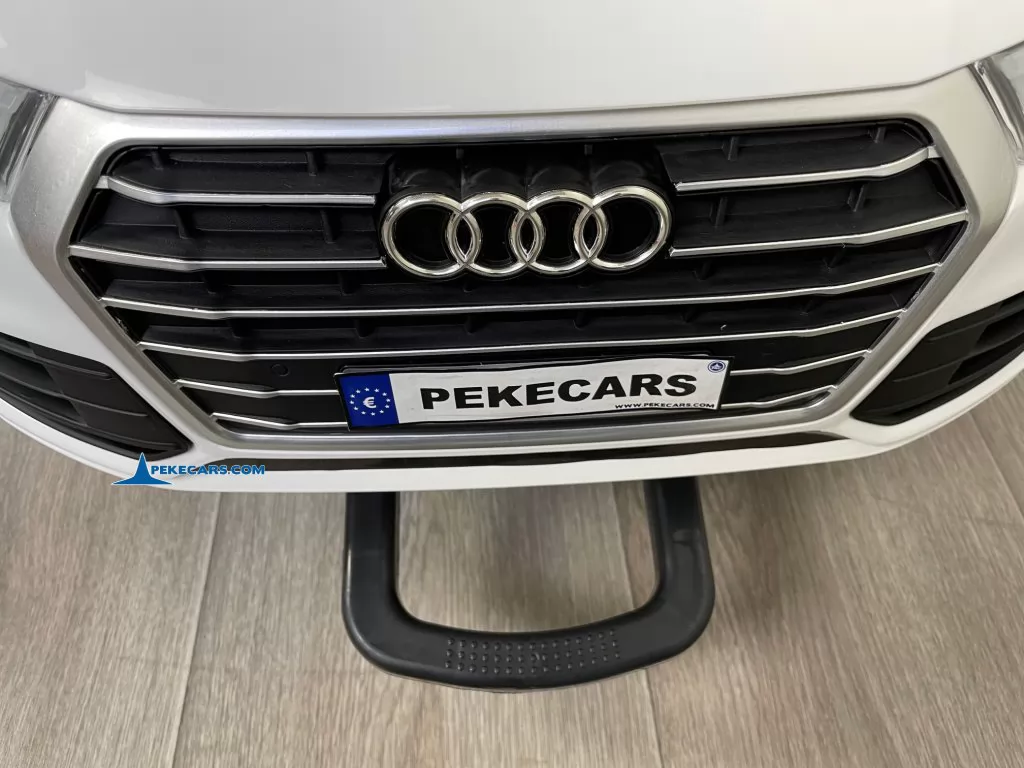 coches teledirigidos audi q5 12v blanco asa agarre frontal