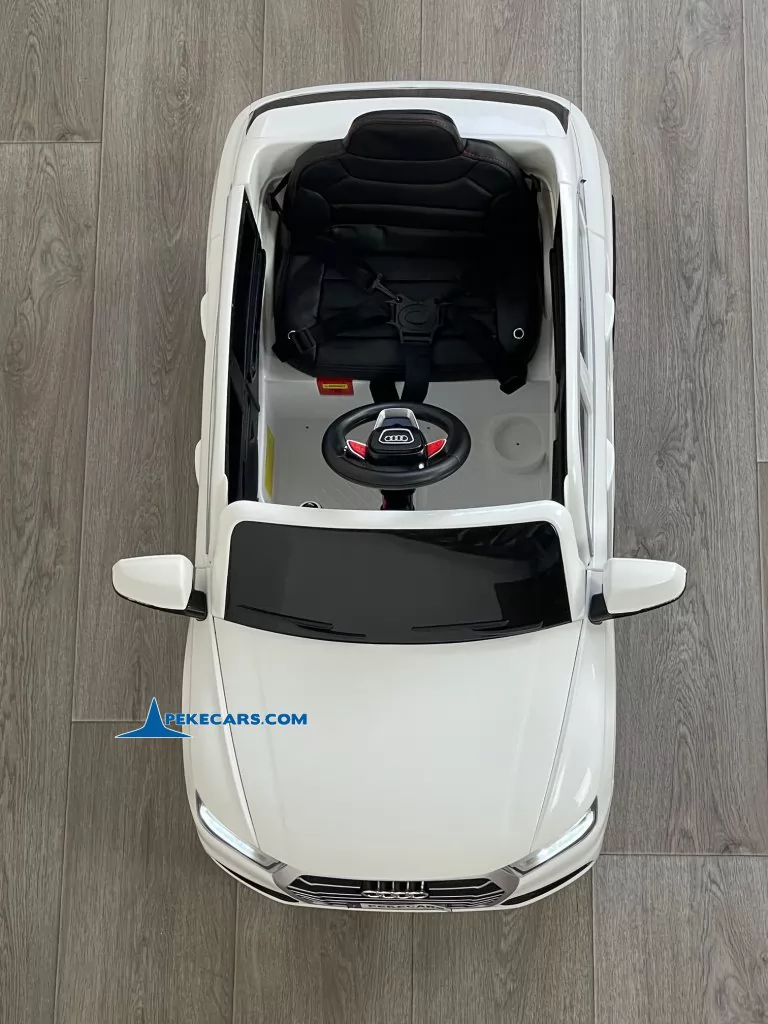 coches teledirigidos audi q5 12v blanco vista cenital