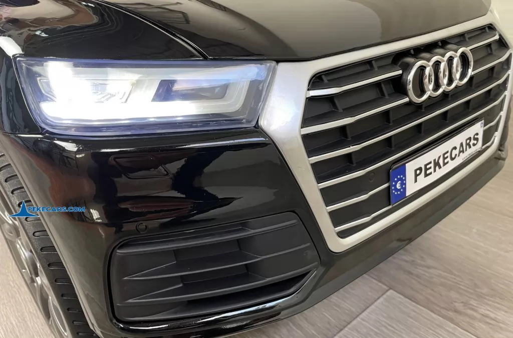 coches teledirigidos audi q5 12v negro metalizado luces frontales