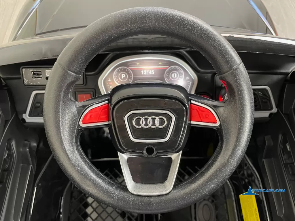 coches teledirigidos audi q5 12v negro metalizado volante