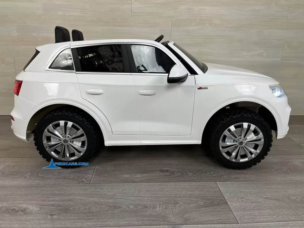 audi q5 24v 2 plazas blanco coche electrico para niños lado izquierdo