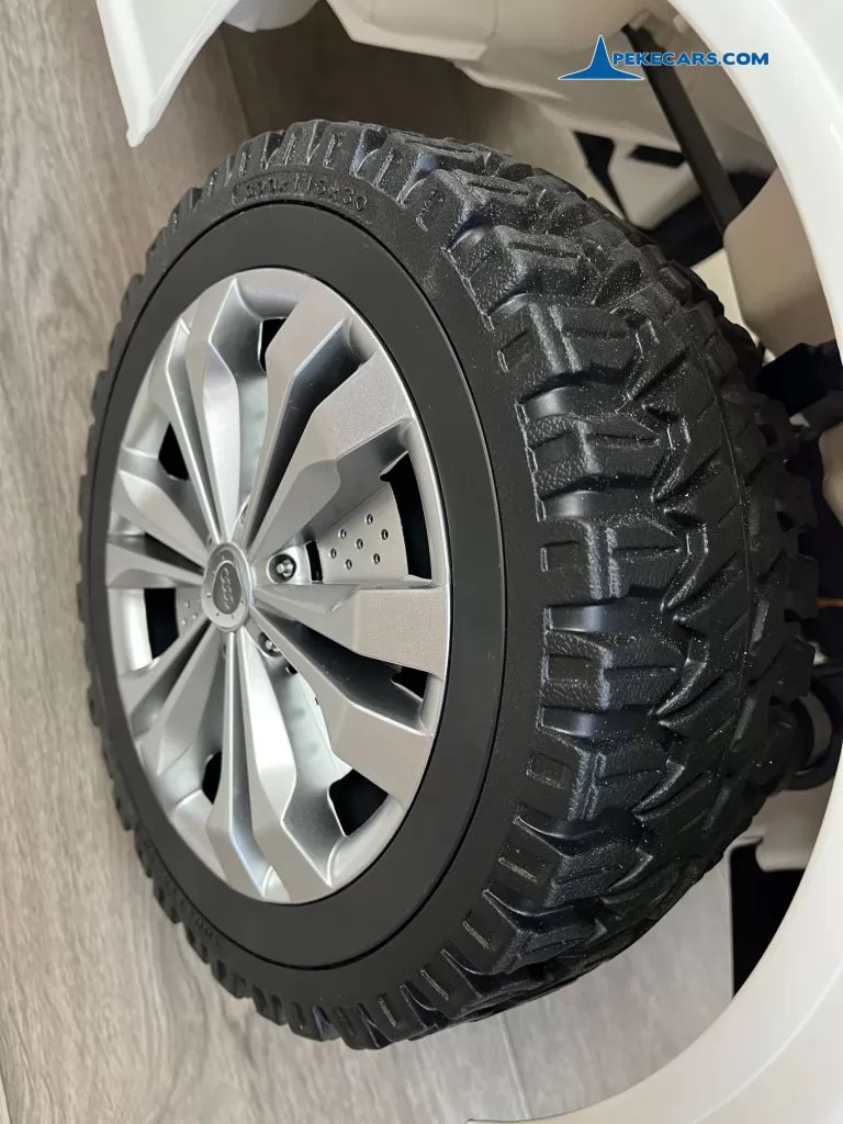 audi q5 24v 2 plazas blanco coche electrico para niños ruedas