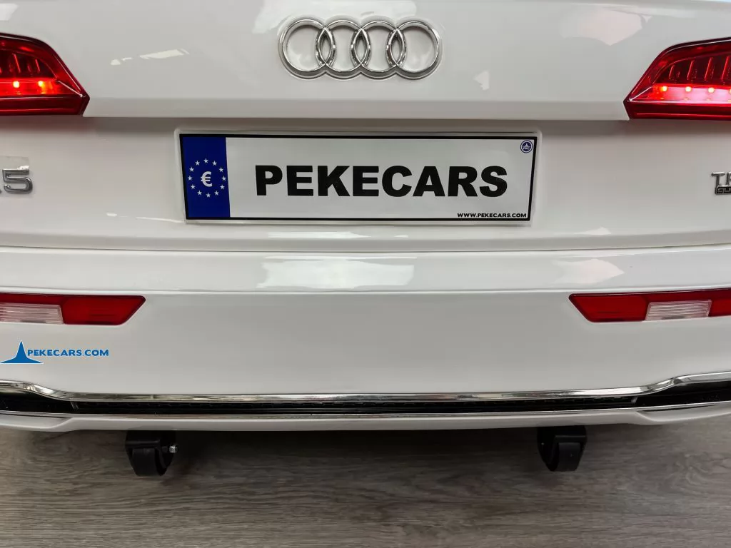 audi q5 24v 2 plazas blanco coche electrico para niños ruedas de transporte