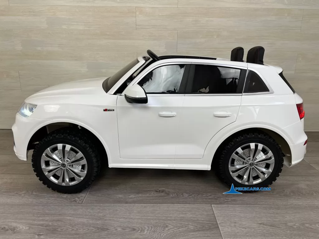audi q5 24v 2 plazas blanco coche electrico para niños lado derecho