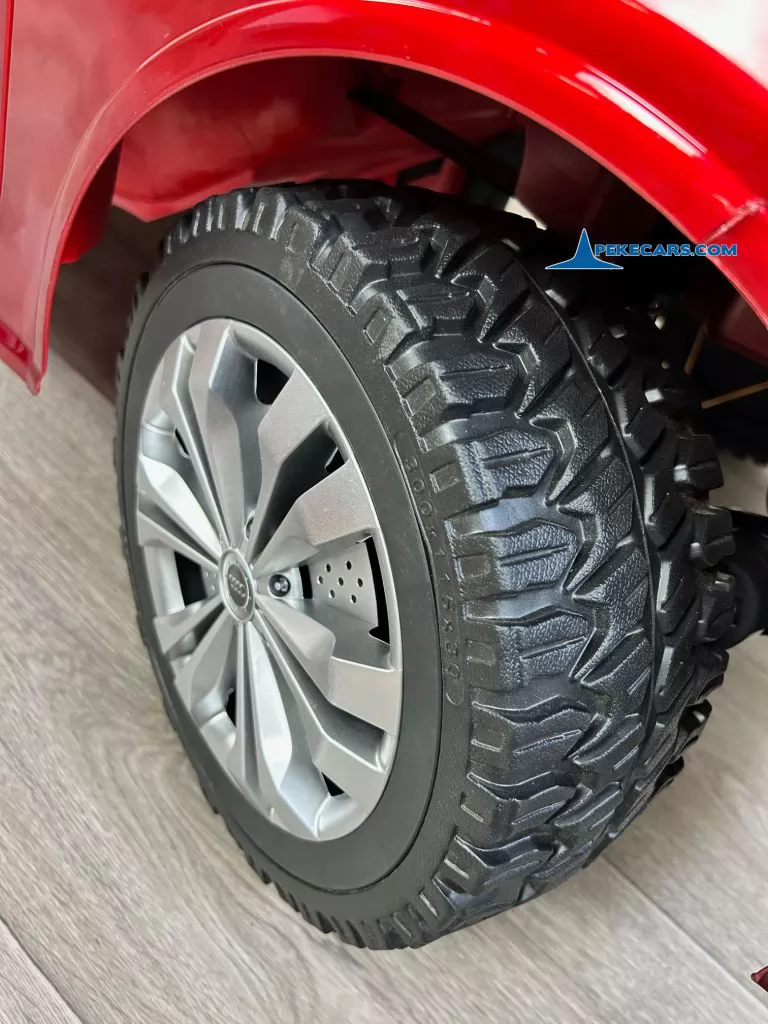 audi q5 24v 2 plazas rojo pintado coche para niños ruedas