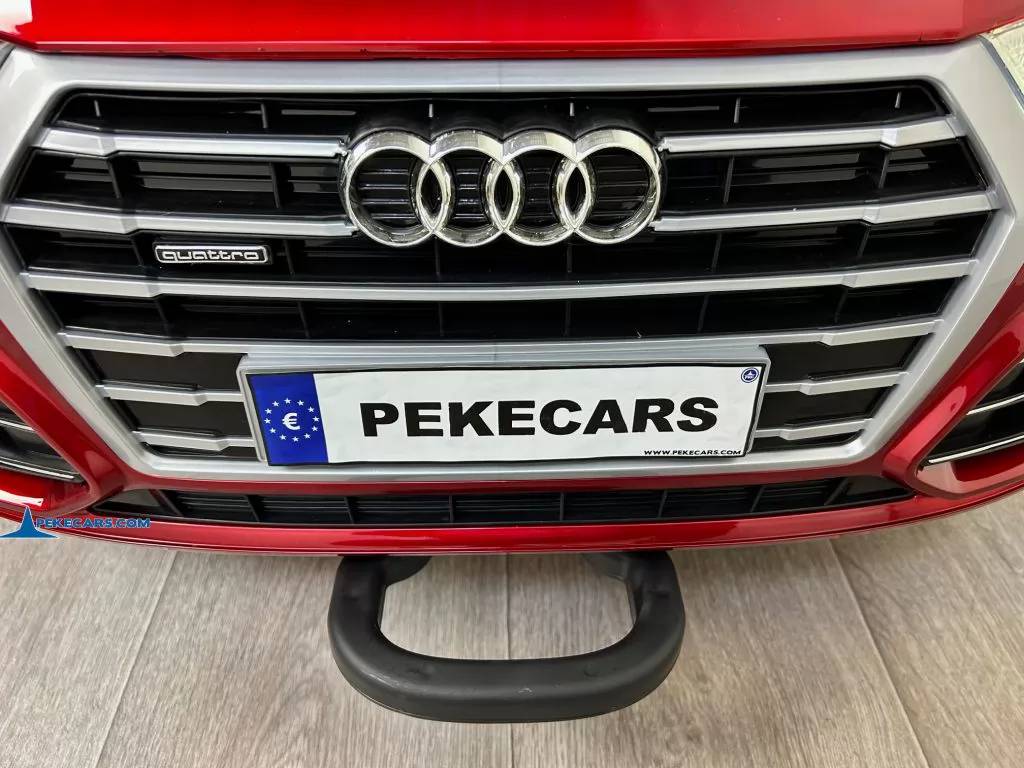 audi q5 24v 2 plazas rojo pintado coche para niños asa transporte