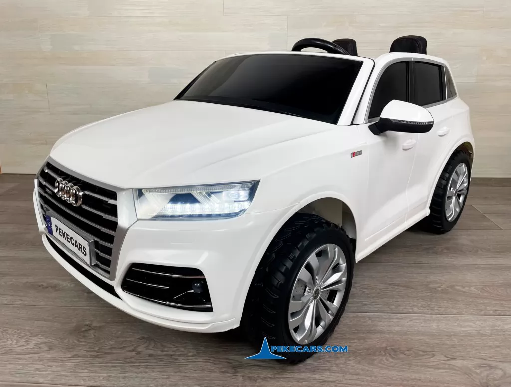 coche electrico niños audi q5 12v 2 plazas blanco