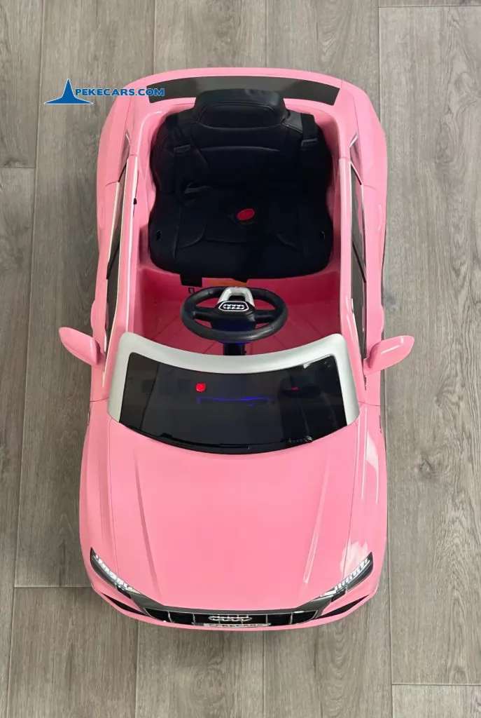 Audi Q8 12V Rosa coche para niños electrico vista cenital