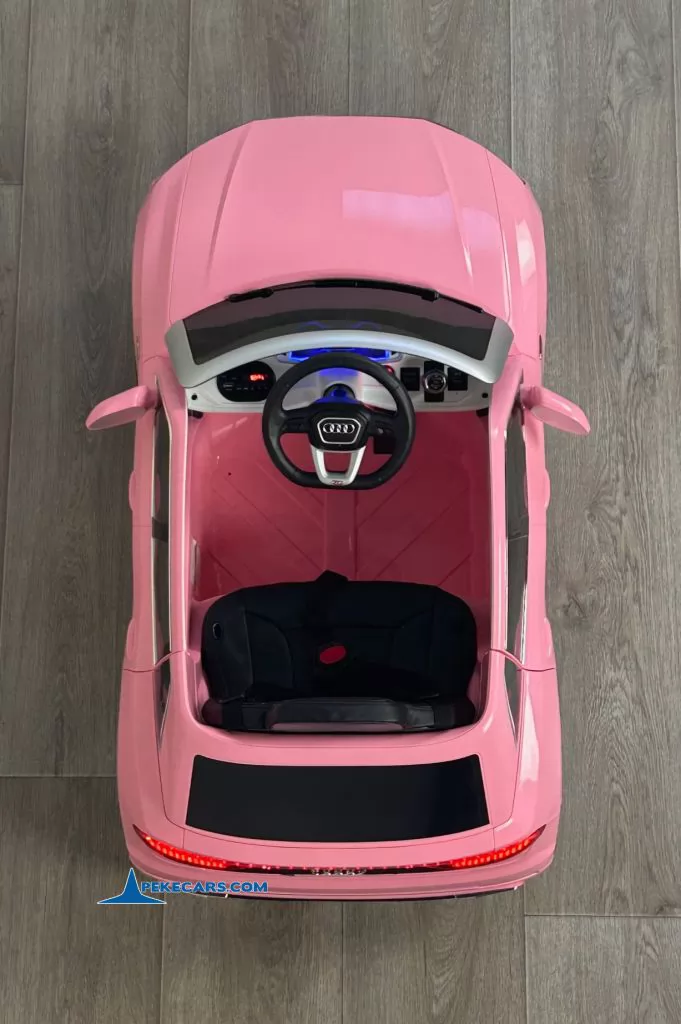 Audi Q8 12V Rosa coche para niños electrico vista arriba