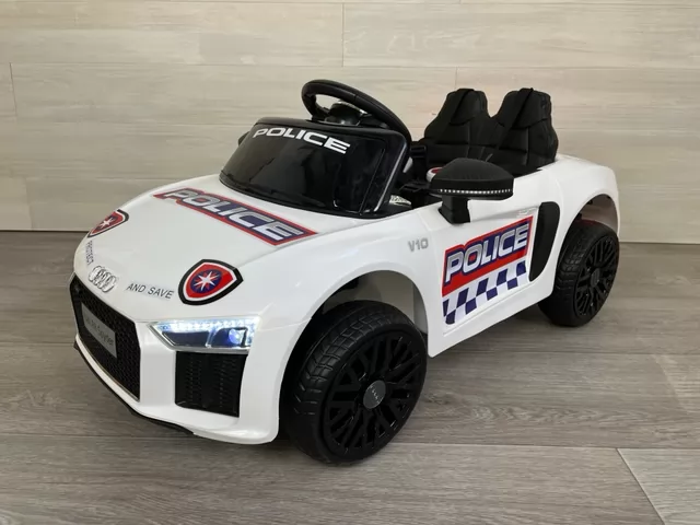 Coche electrico para niños Audi Little R8 Spyder policía vista principal