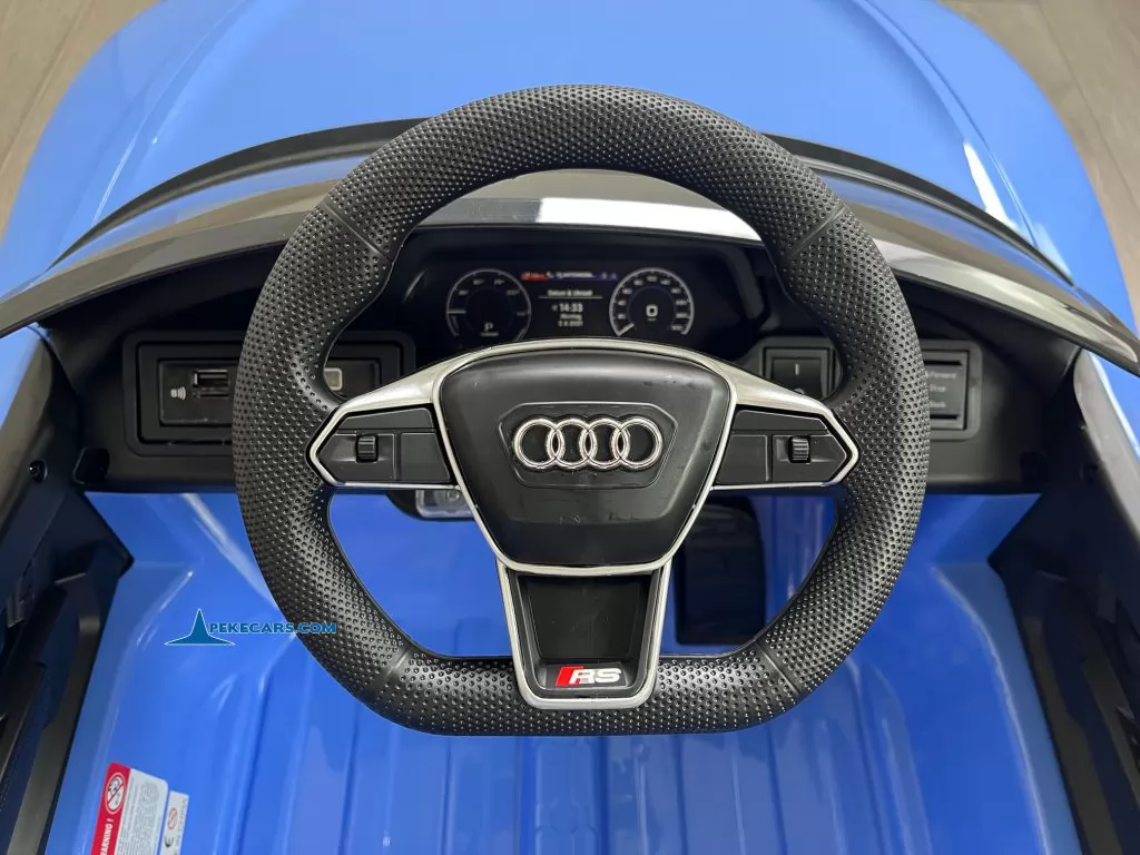 Audi RS E-Tron GT 12V 2.4G Azul volante