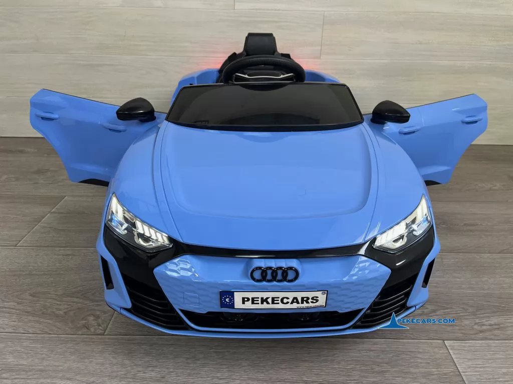 Audi RS E-Tron GT 12V 2.4G Azul puertas abiertas