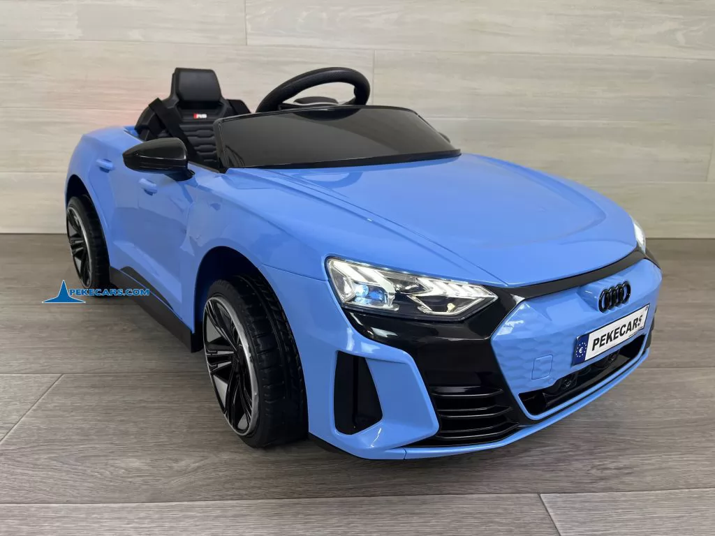 Audi RS E-Tron GT 12V 2.4G Azul vista lado izquierdo