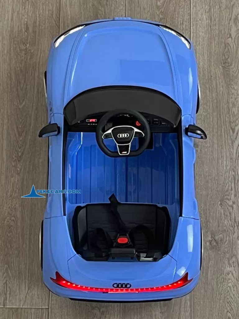 Audi RS E-Tron GT 12V 2.4G Azul vista cenital