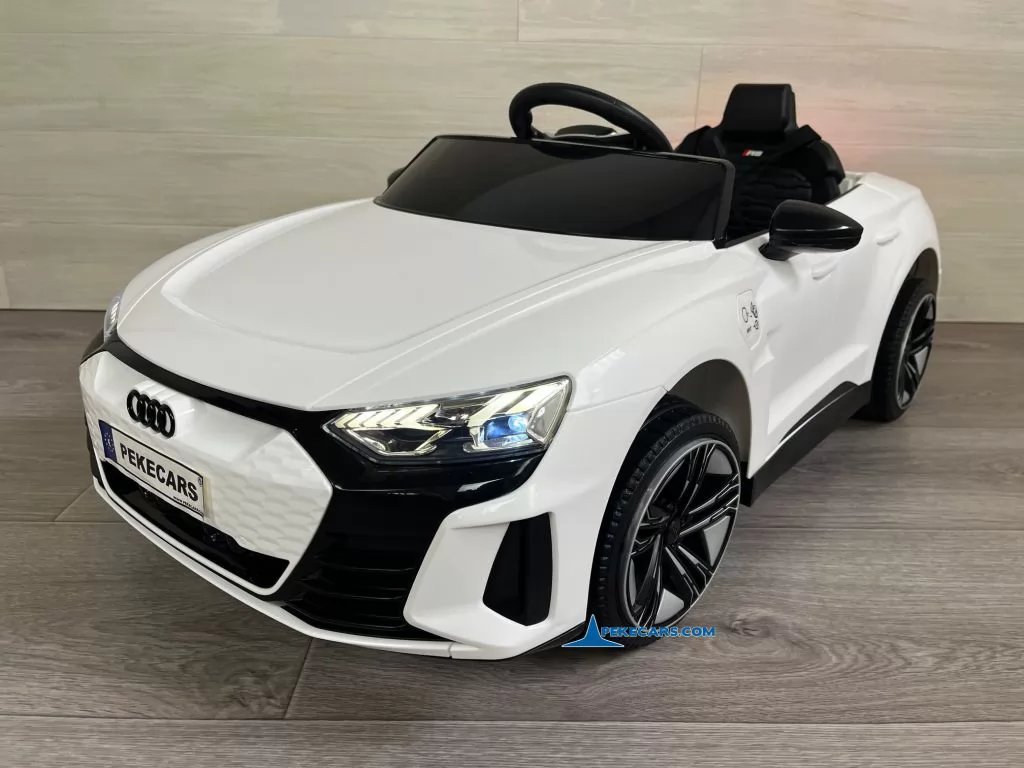 Audi RS E-Tron GT 12V 2.4G Blanco frontal derecha