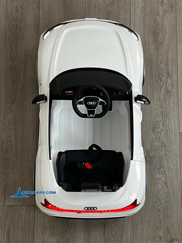 Audi RS E-Tron GT 12V 2.4G Blanco vista cenital