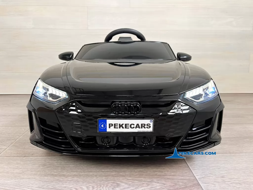 coches electricos niños audi rs e tron gt negro metalizado frontal