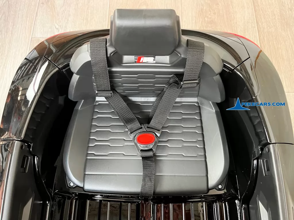 coches electricos niños audi rs e tron gt negro metalizado asientos