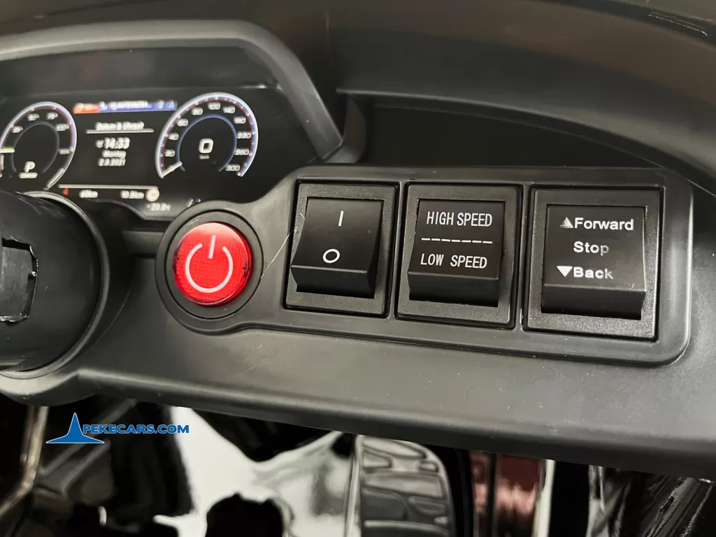 audi rs e tron gt negro metalizado coche electrico niños botonera