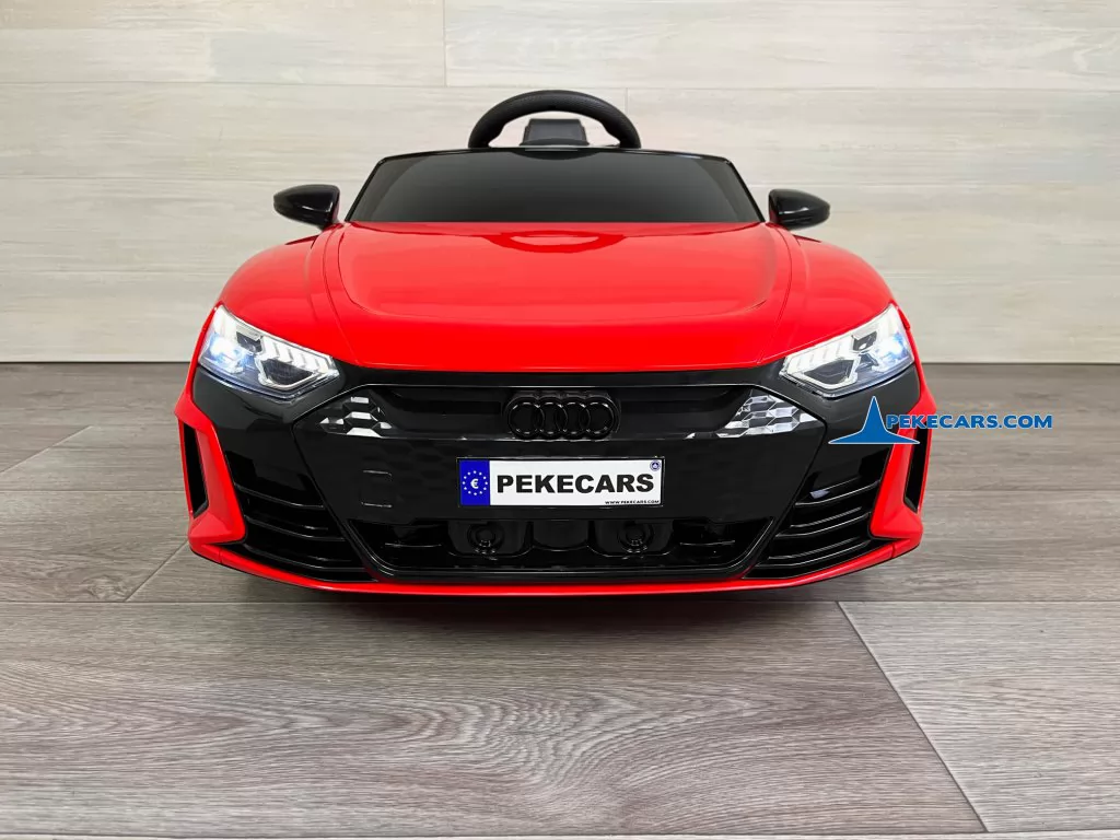 coches electricos niños audi rs e tron gt rojo vista frontal