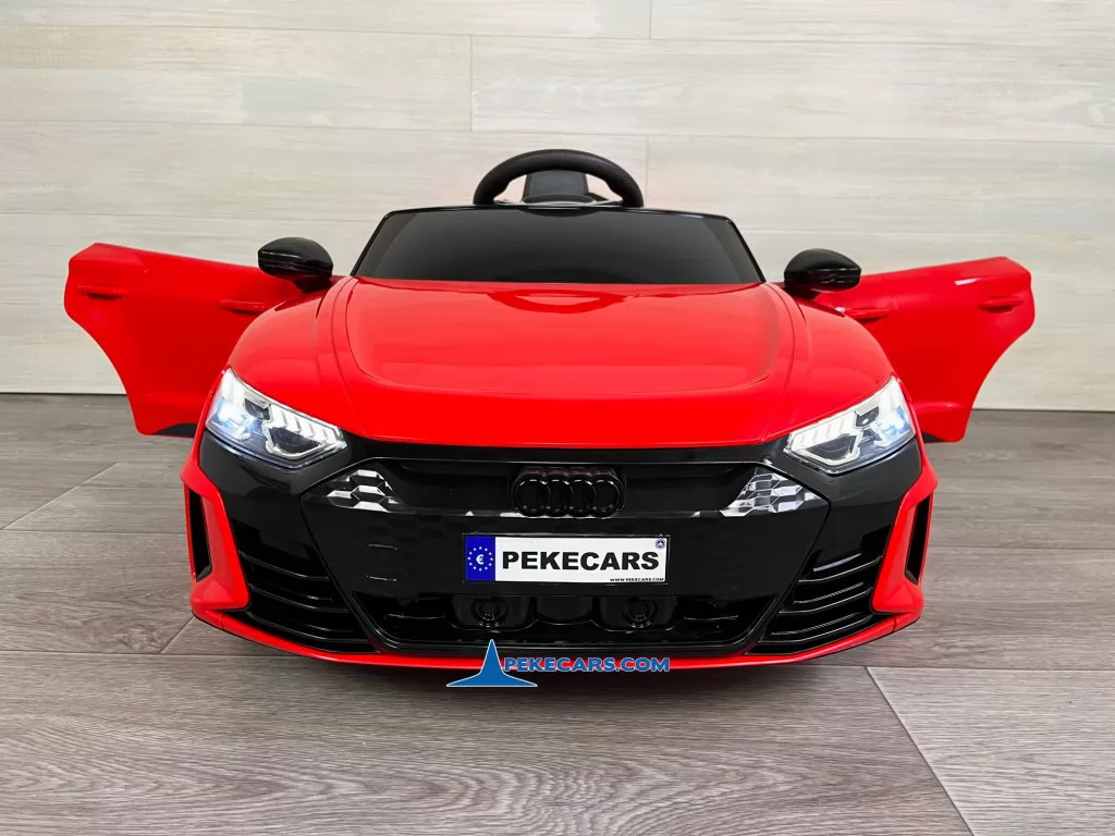 coches electricos para niños audi rs e tron gt rojo puertas abiertas