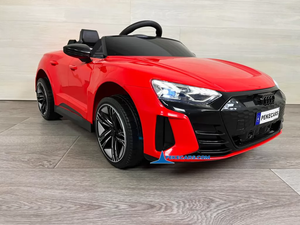 coches para niños audi rs e tron gt rojo vista lateral izquierda