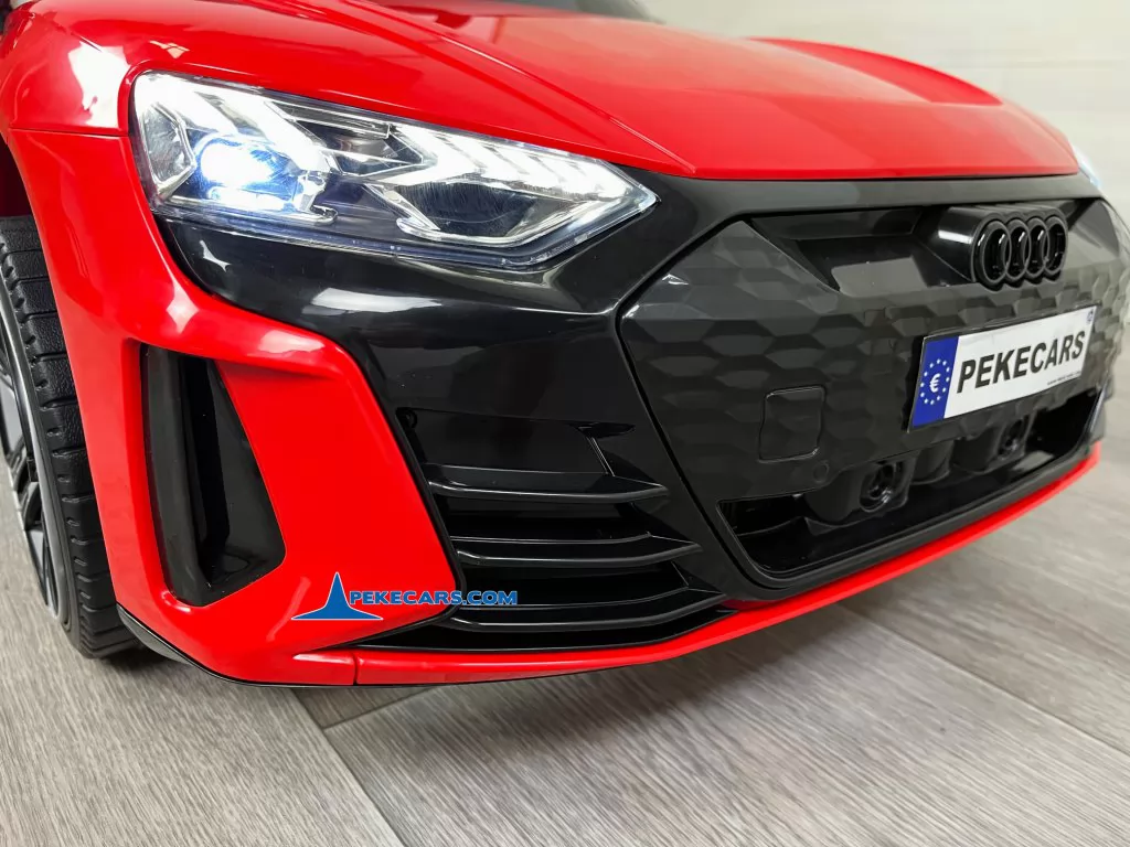 coches teledirigidos audi rs e tron gt rojo luces frontal