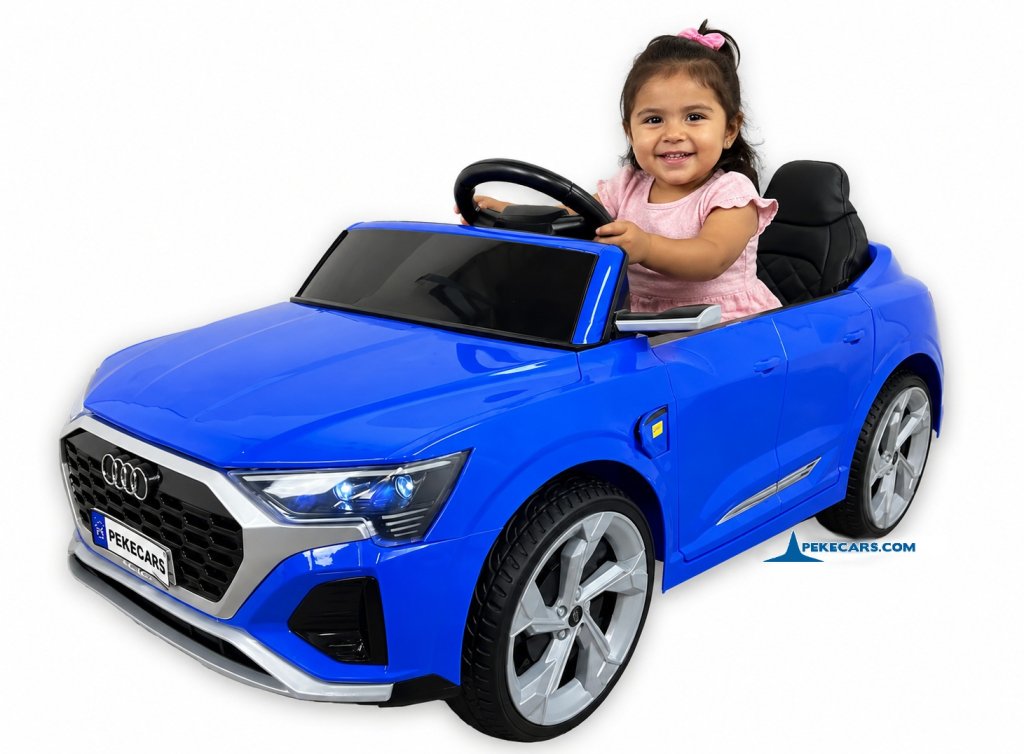 Audi SQ8 azul coche infantil electrico para niños
