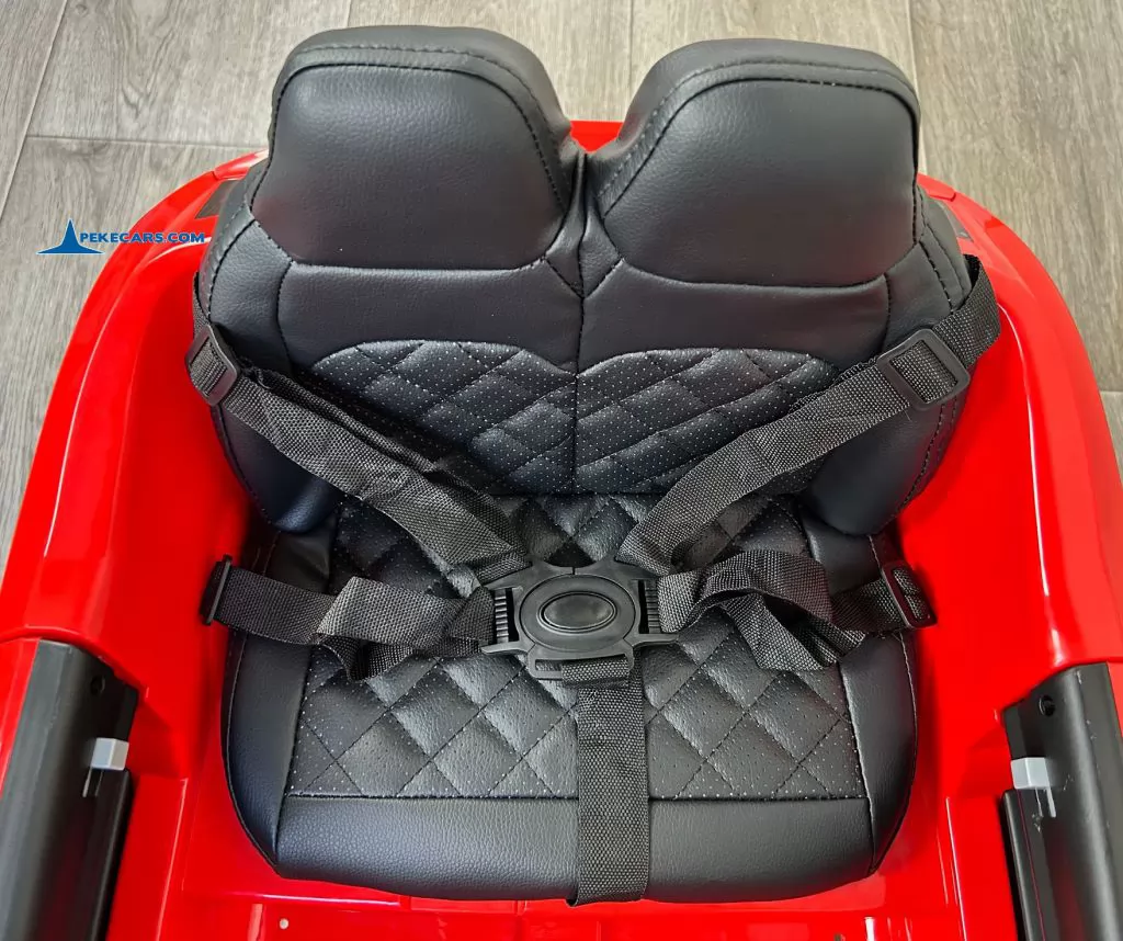 Audi SQ8 rojo coche electrico para niños asiento