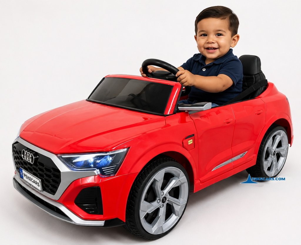 Audi SQ8 rojo coche electrico para niños