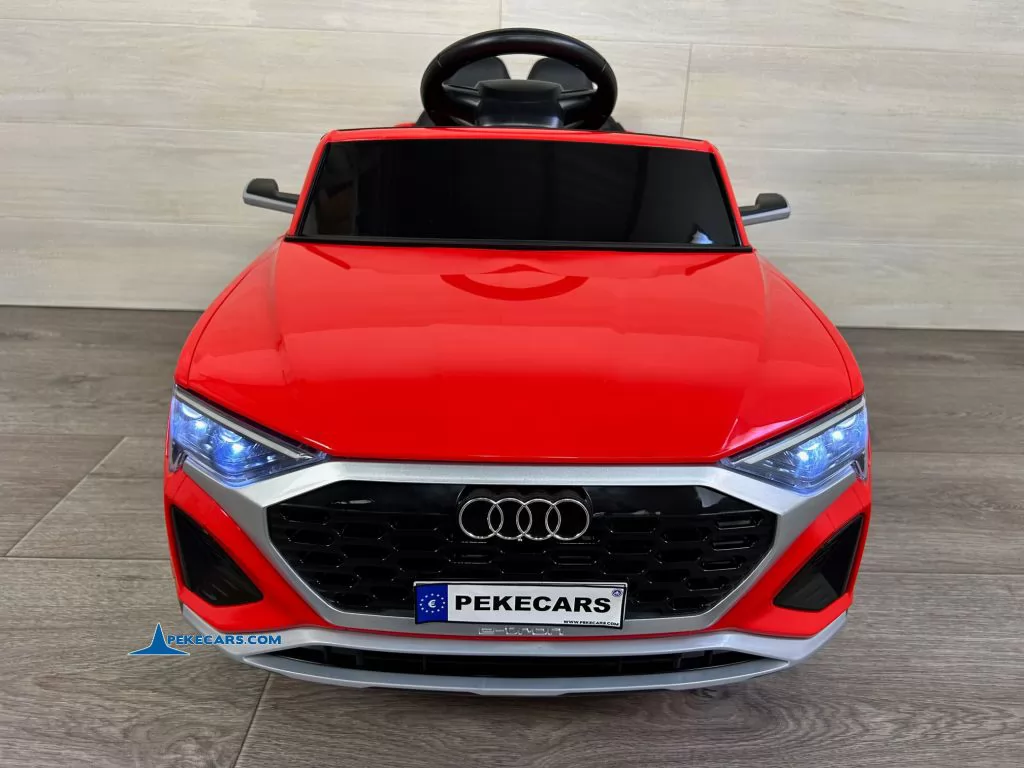 Audi SQ8 rojo coche electrico para niños vista frontal