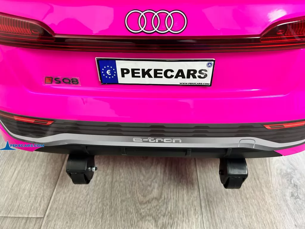 Audi SQ8 rosa coche electrico para niños ruedas de transporte