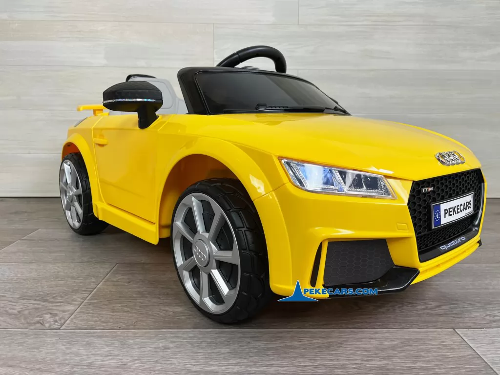 coches para niños audi tt 12v amarillo lado izquierdo