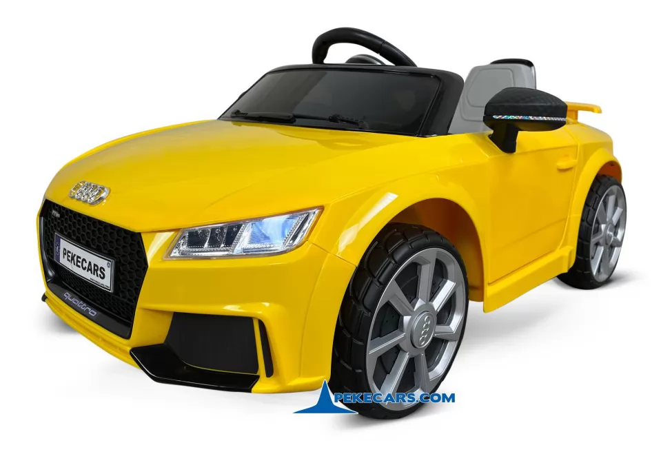 Coche electrico para niños Audi TT Amarillo vista principal
