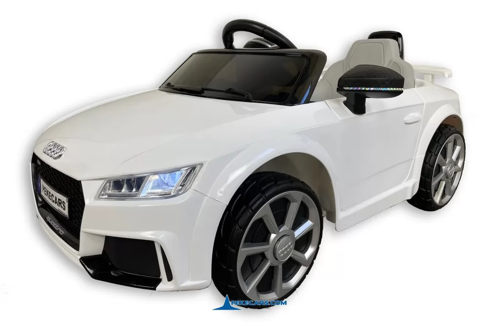 Coche electrico para niños Audi TT Blanco vista principal