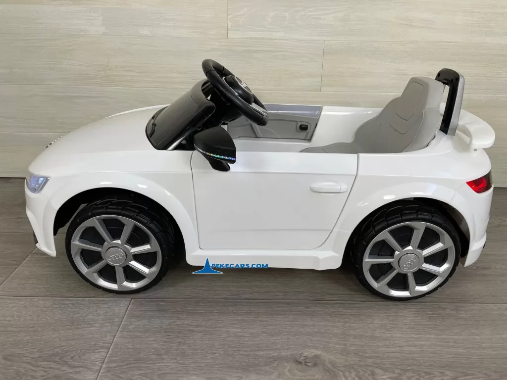 coches teledirigidos audi tt 12v blanco vista lado