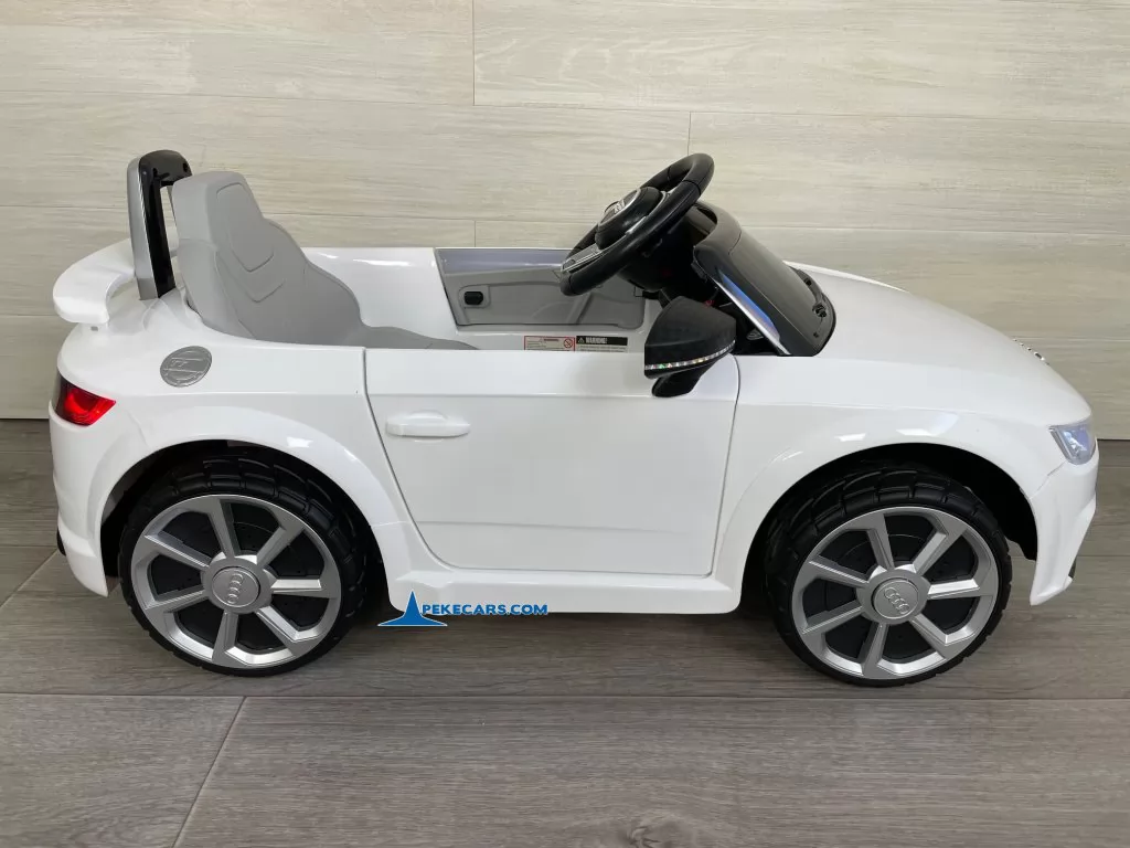 coches teledirigidos audi tt 12v blanco lado izquierdo