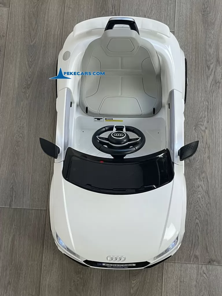 coches teledirigidos audi tt 12v blanco vista cenital