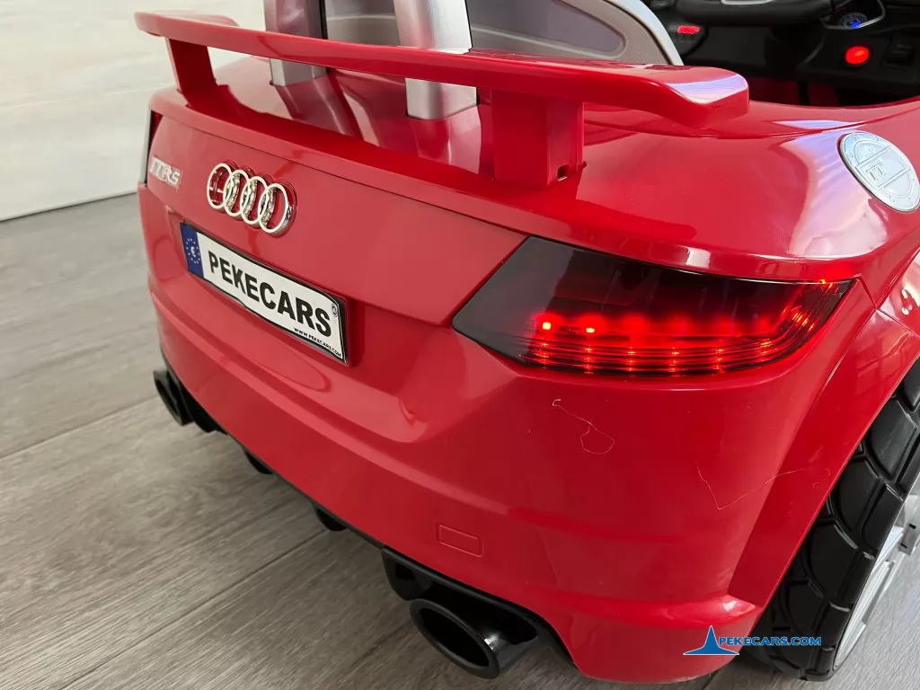 coches teledirigidos audi tt 12v rojo luces traseras