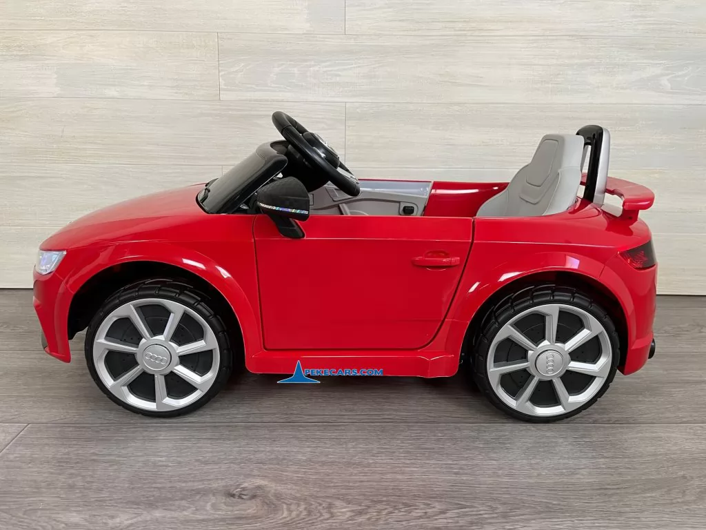 coches teledirigidos audi tt 12v rojo vista lateral