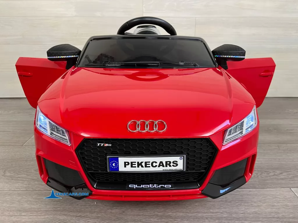 coches teledirigidos audi tt 12v rojo puertas abiertas