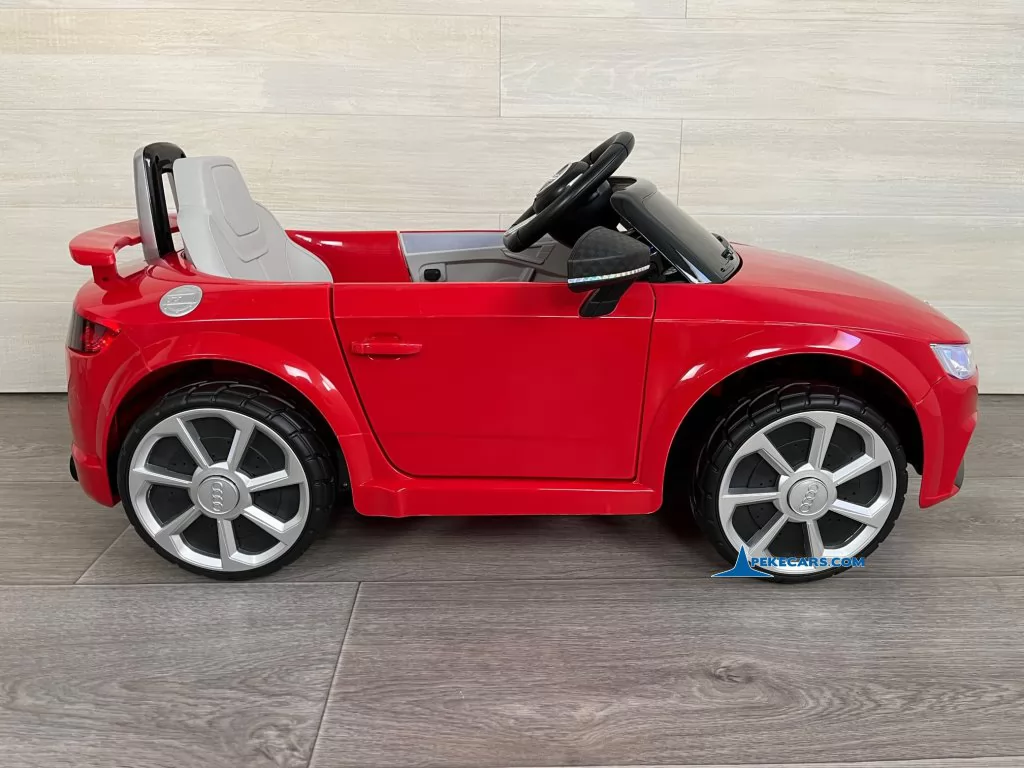 coches teledirigidos audi tt 12v rojo vista lateral derecha